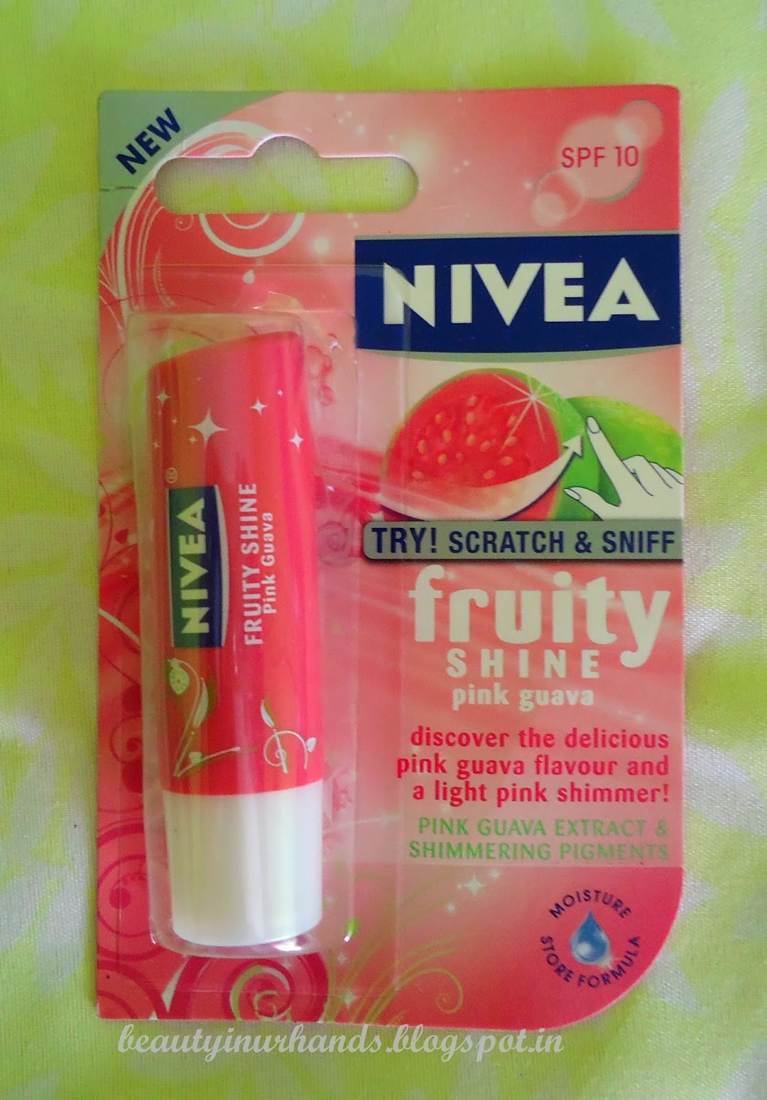 Beauty In Your Hands Nivea Fruity Shine Pink Guava Lip Balm Review