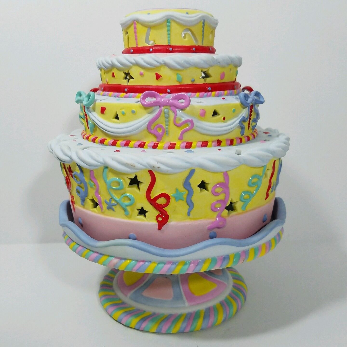 Birthday Cake Candle Holder Partylite Celebration Pedestal