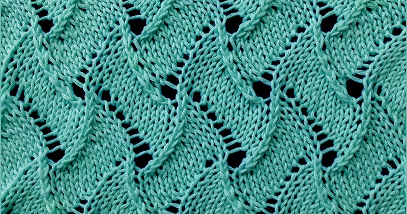 Scroll Lace Knitting Stitch Patterns