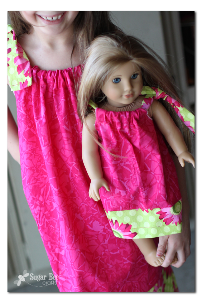 Girl and Doll easy matching dresses Sugar Bee Crafts