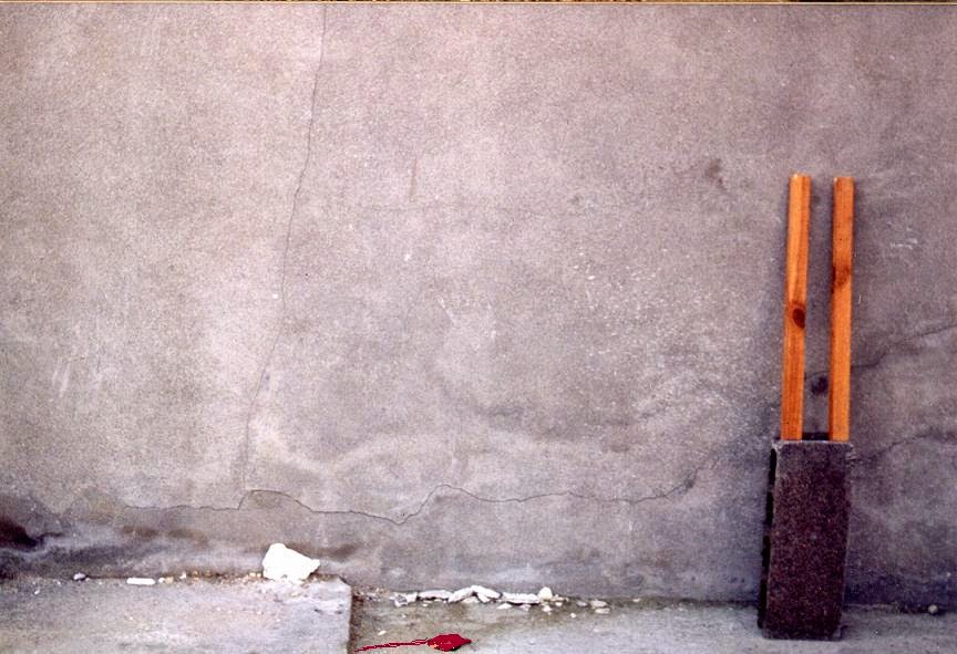 Installation "Quand le batiment va 3". Paris 1991