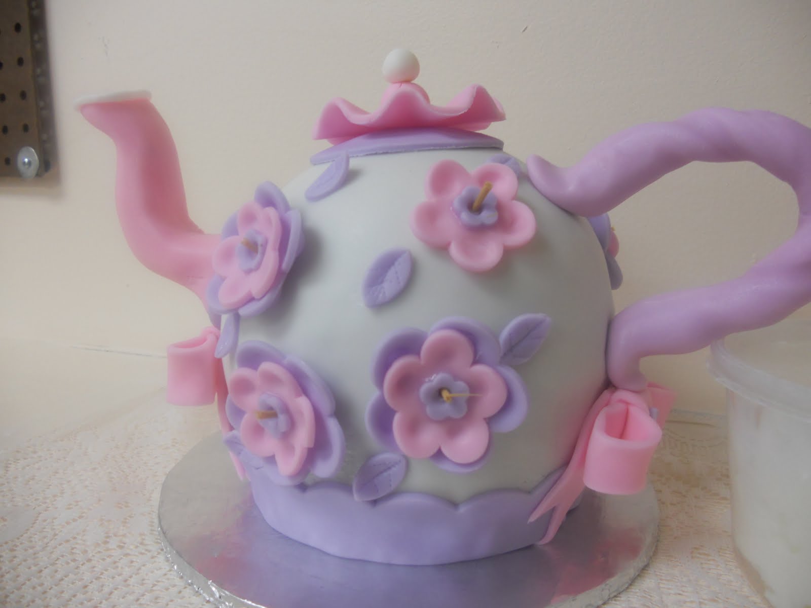 Teapots in Fondant, Teteras en pastel