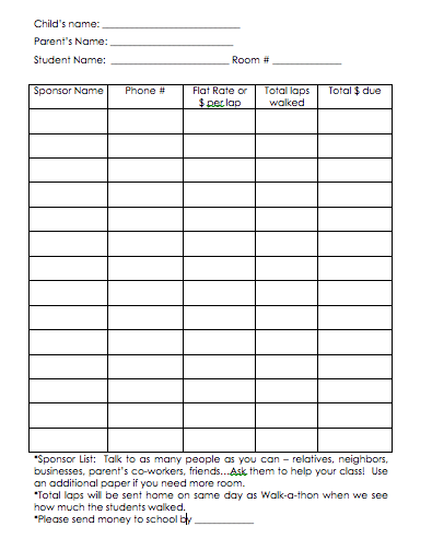 donation pledge card template