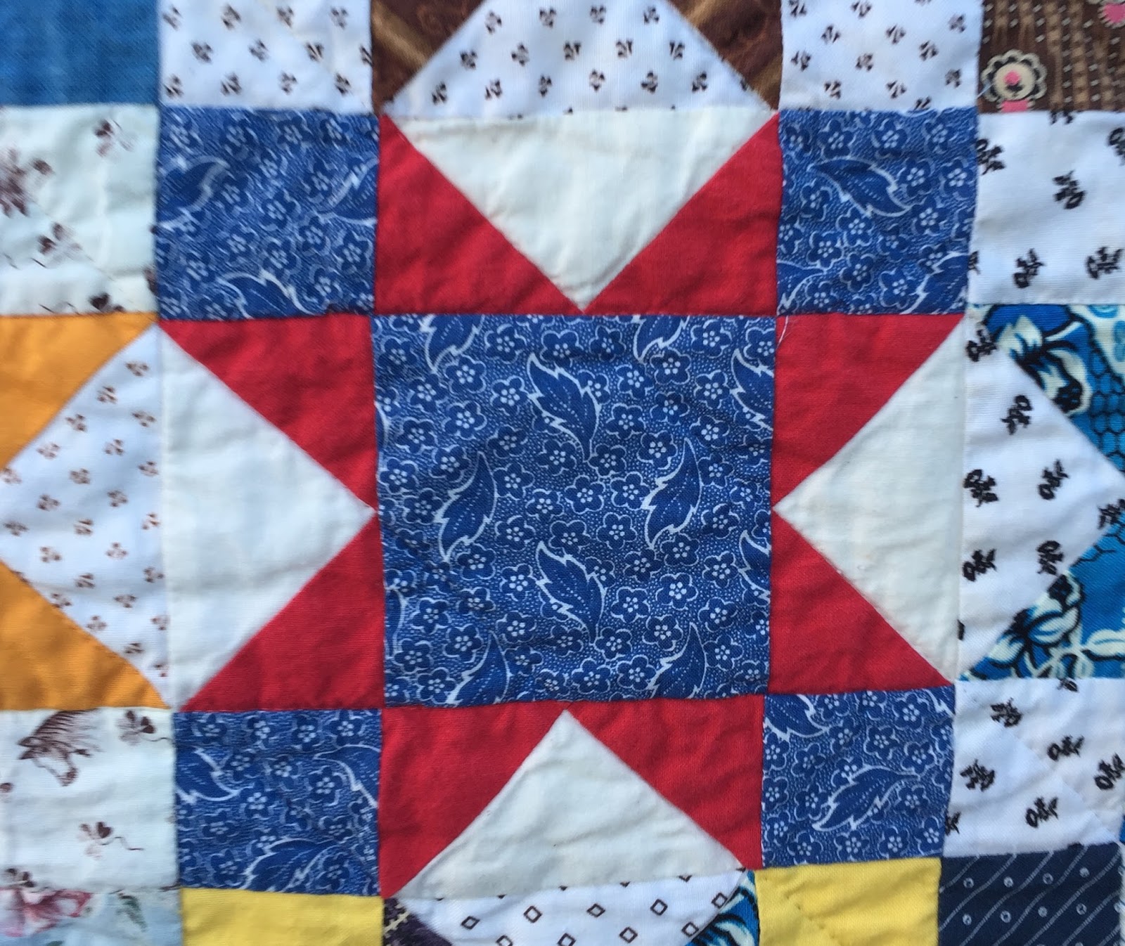 wabisabi quilts (Scrappy) Stars in a Time Warp finished