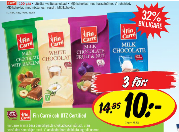 StockholmSaver: Cheapest chocolate in Stockholm