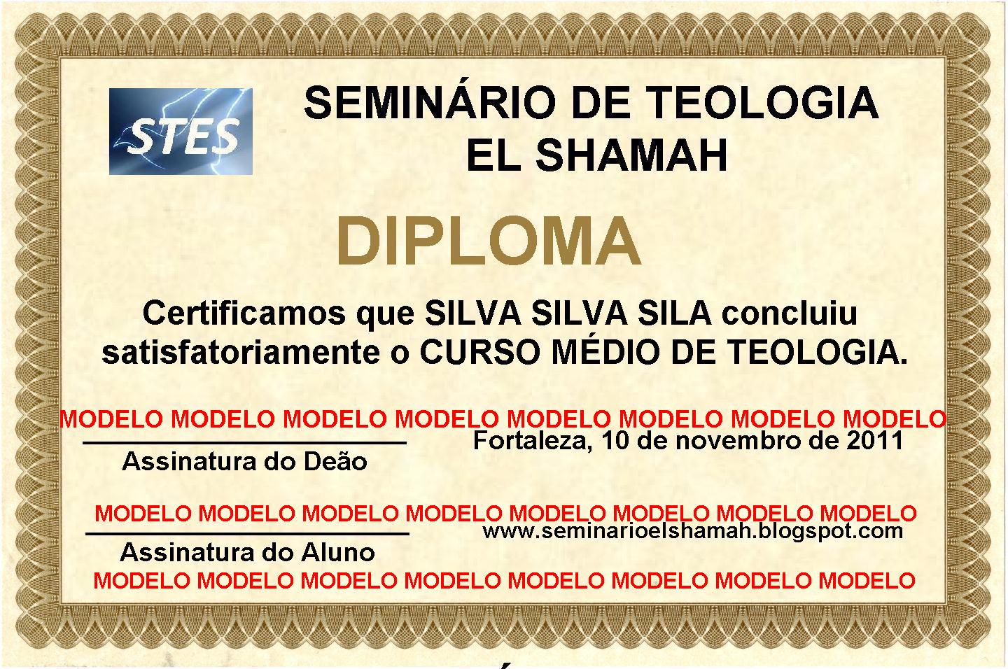 Diploma de bacharel em teologia