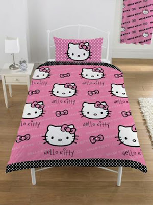 Hello Kitty bed sheets and duvet cover