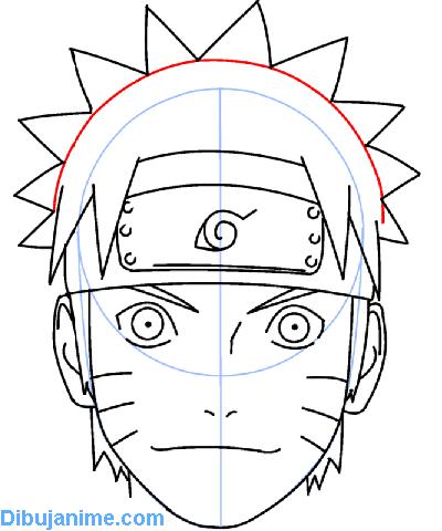  Como dibujar Naruto – tutorial para aprender a dibujar cara paso a paso  (anime) – Dibujanime!