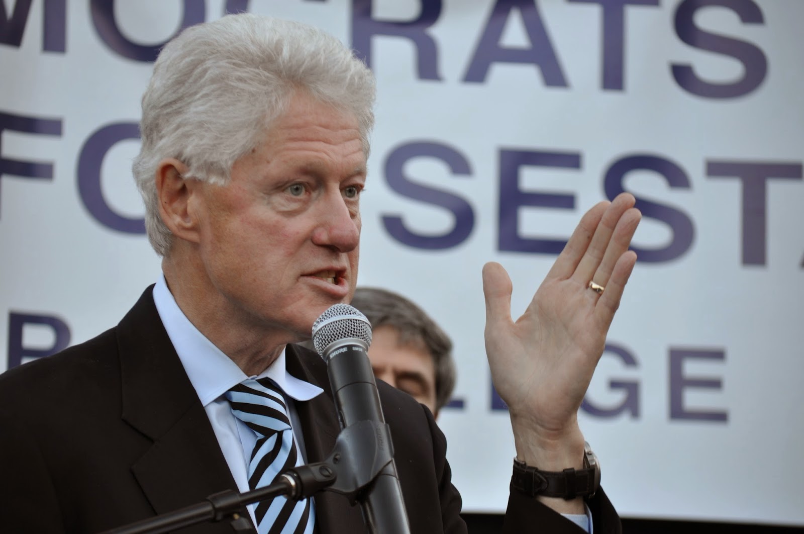 The Ever Expressive Face of Former President Bill Clinton