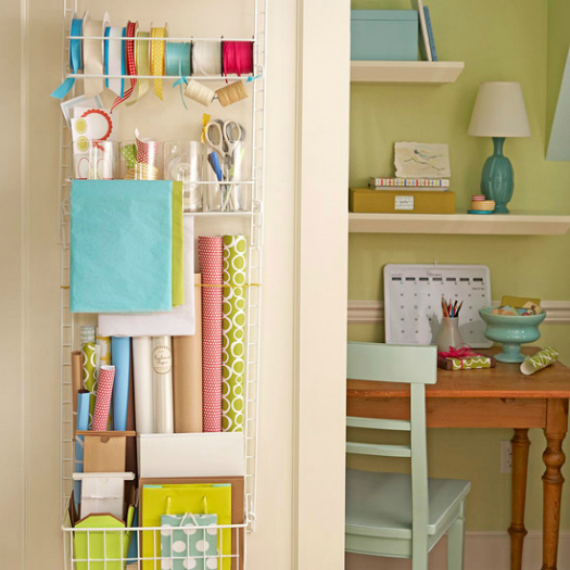 over the door gift wrap organizer