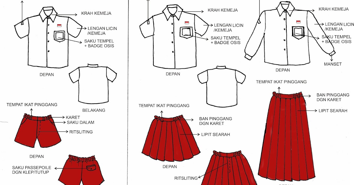 Seragam Sekolah Vektor Nusagates