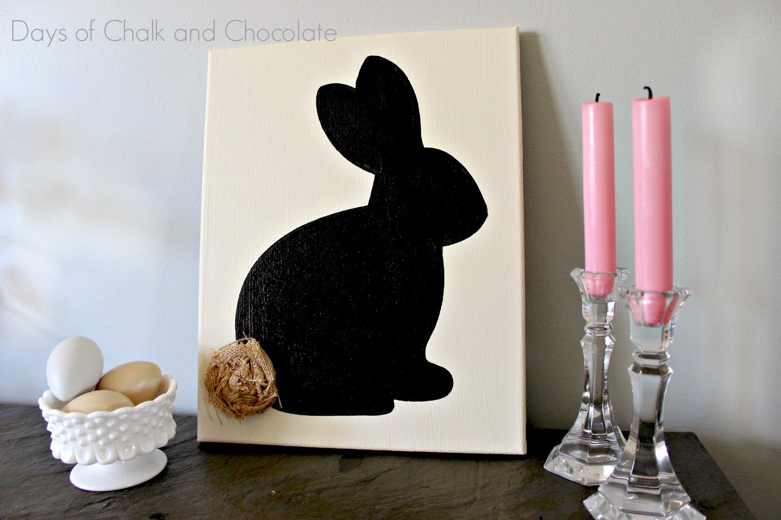 You CAN Make Easter Silhouette Wall Art! Days of Chalk and Chocolate