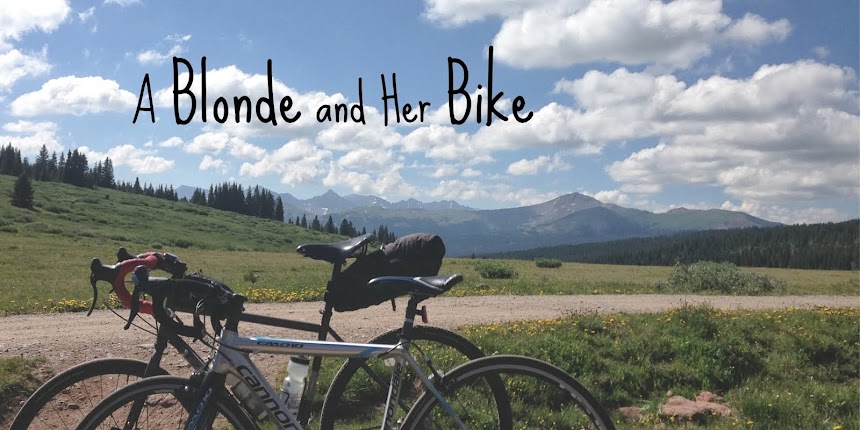 A Blonde and Her Bike