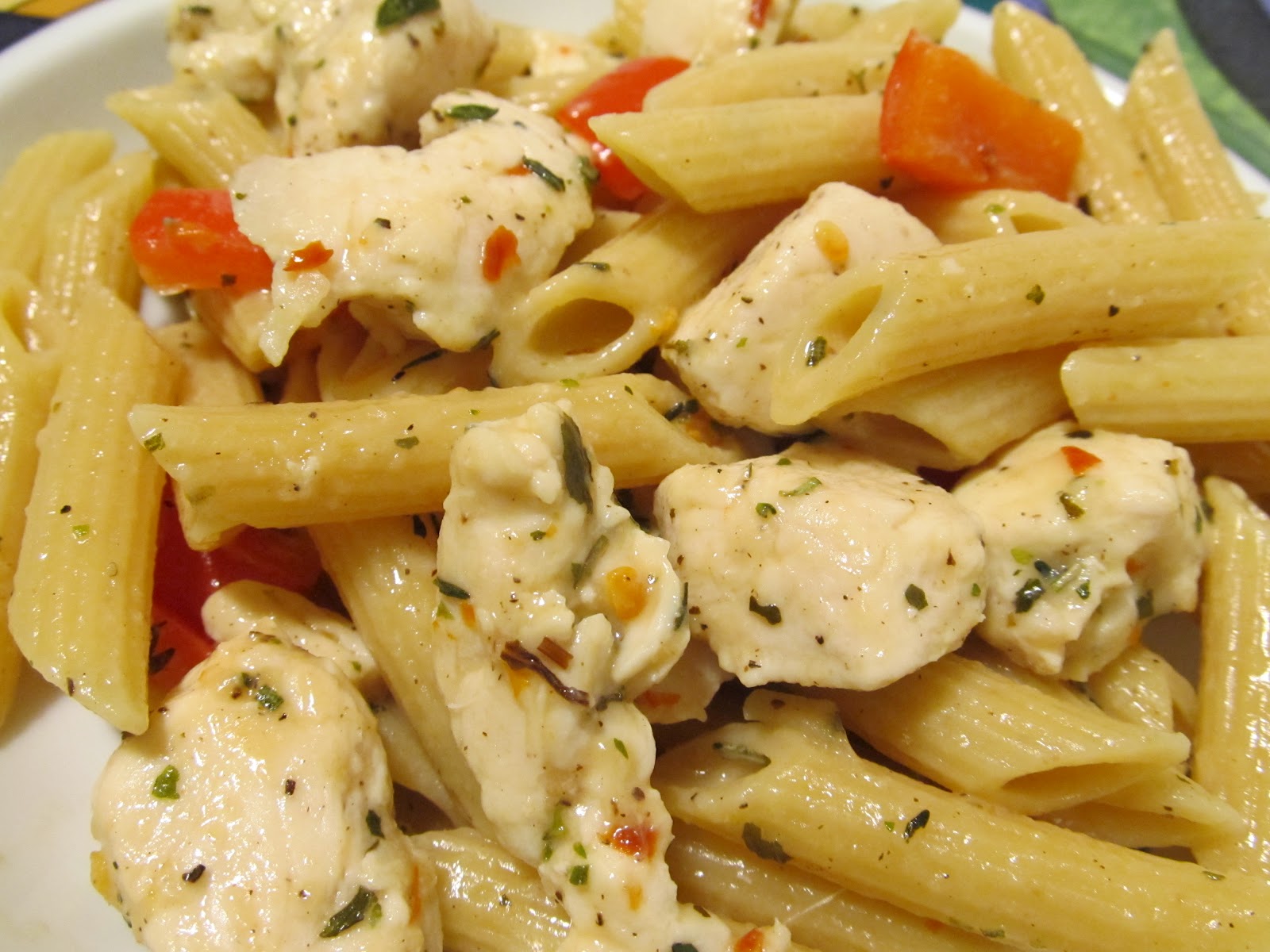 Jenn's Food Journey Chicken and Goat Cheese Pasta