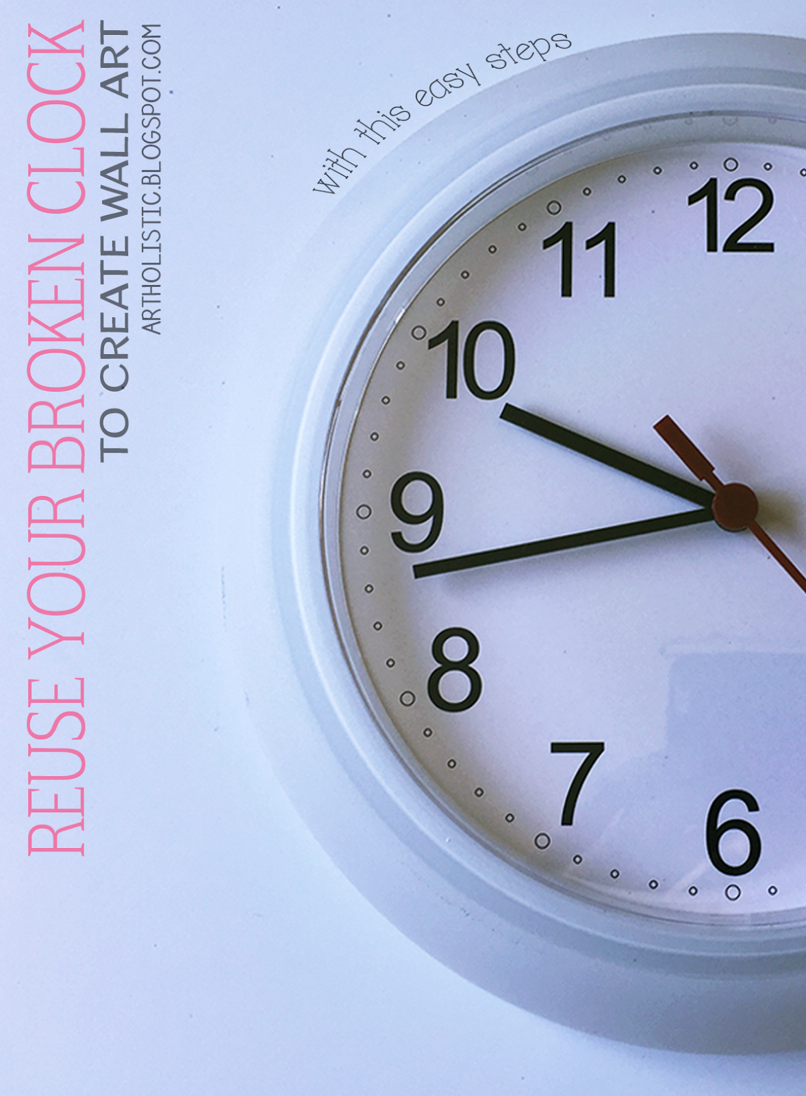 Art Holistic Create Wall Art Using Spare or Broken Wall Clock