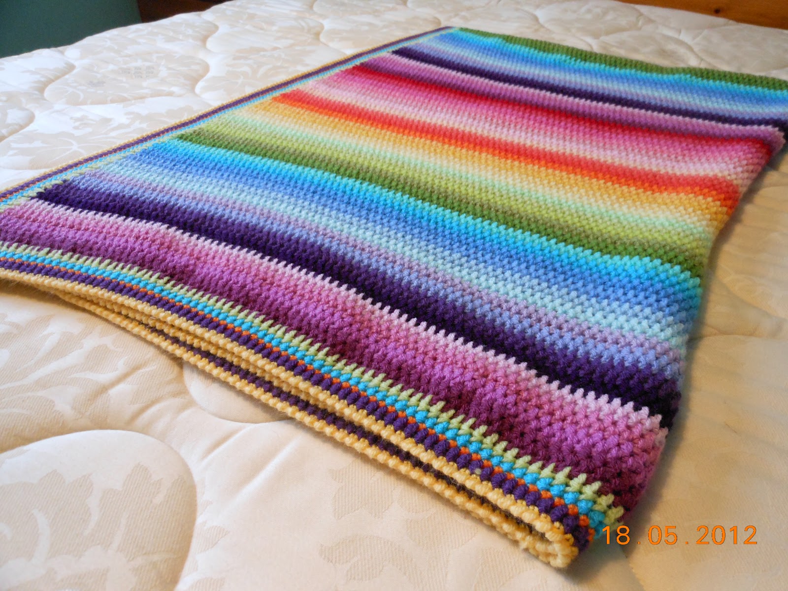 Christine65 Vintage Vertical Stripe Blanket.....