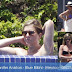 Jennifer Aniston Wears A Blue Bikini At Mexico  