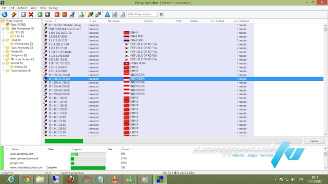Proxy Switcher PRO Versión 5.8.0.6486 Navegar con Proxy 2012 Proxy Switcher PRO Versión 5.8.0.6486 Navegar con Proxy 2012