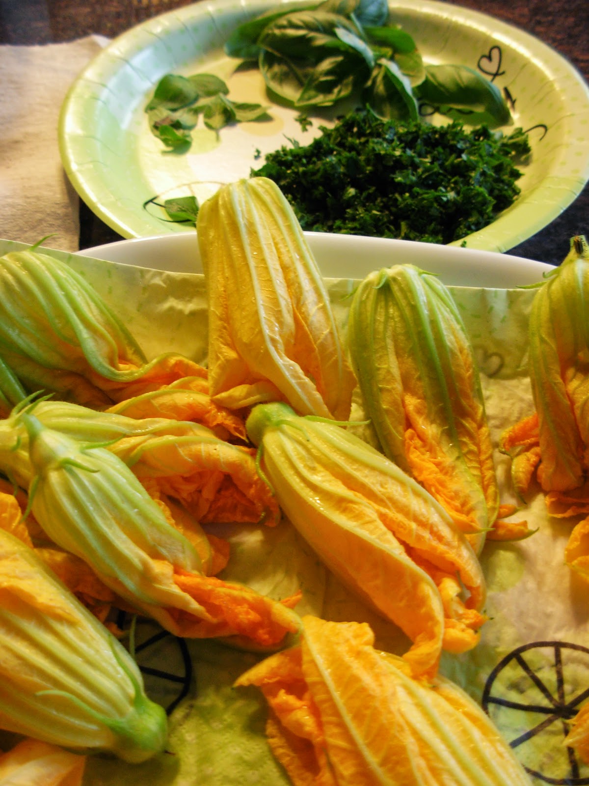 Browder's Fresh Pickins Fantastic Stuffed Squash Blossoms