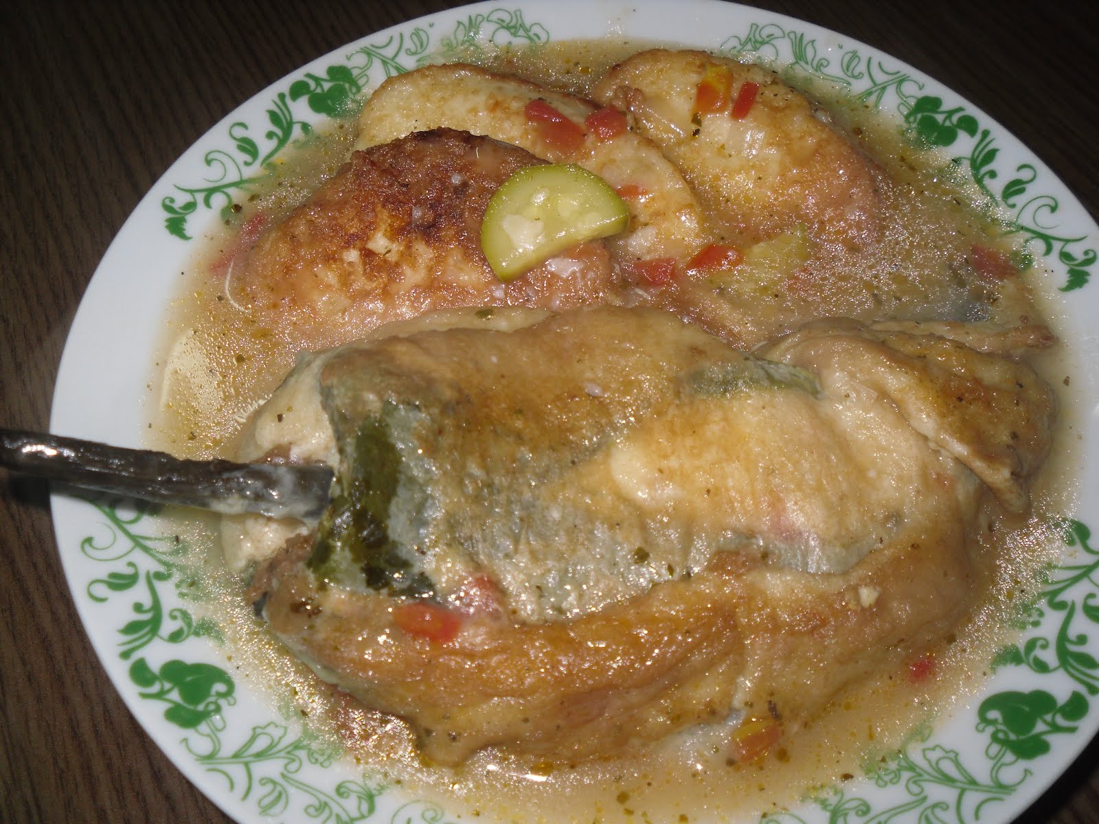 Recetitas CALDO DE CHILES RELLENOS