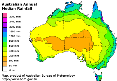 figura mostrando os ndices pluviomtricos na austrlia