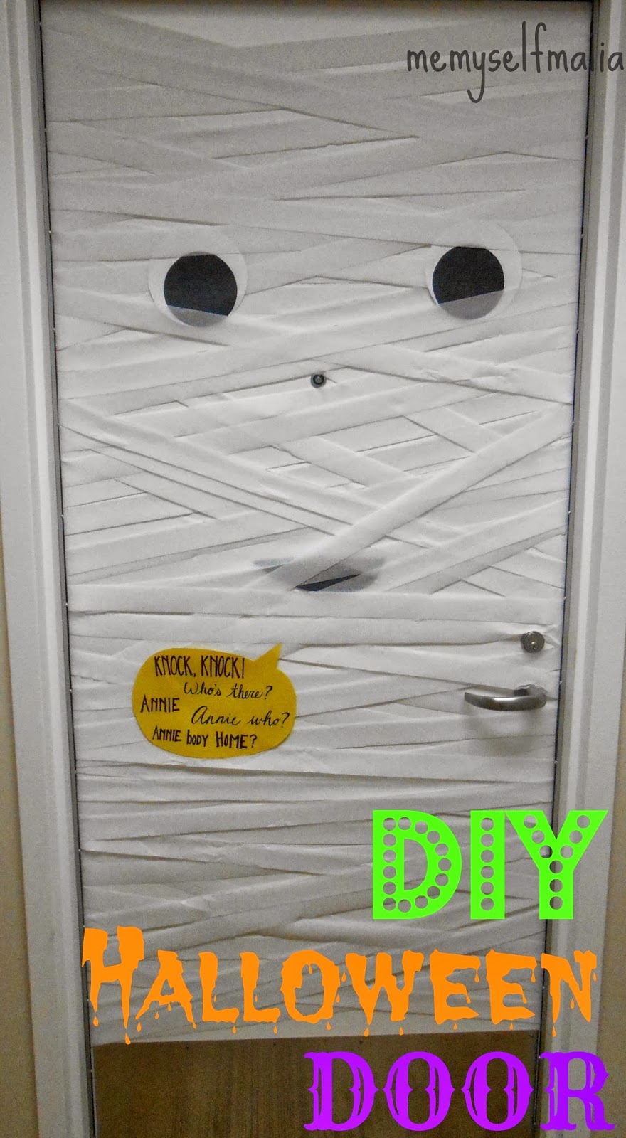 Me Myself Malia Mummy Door Diy
