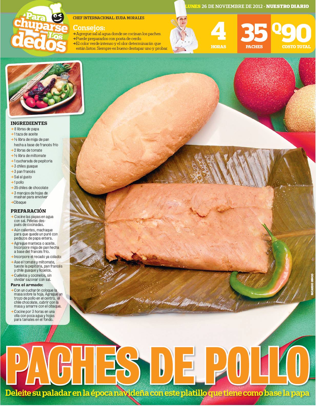 Cocinas y Recetas Paches de pollo