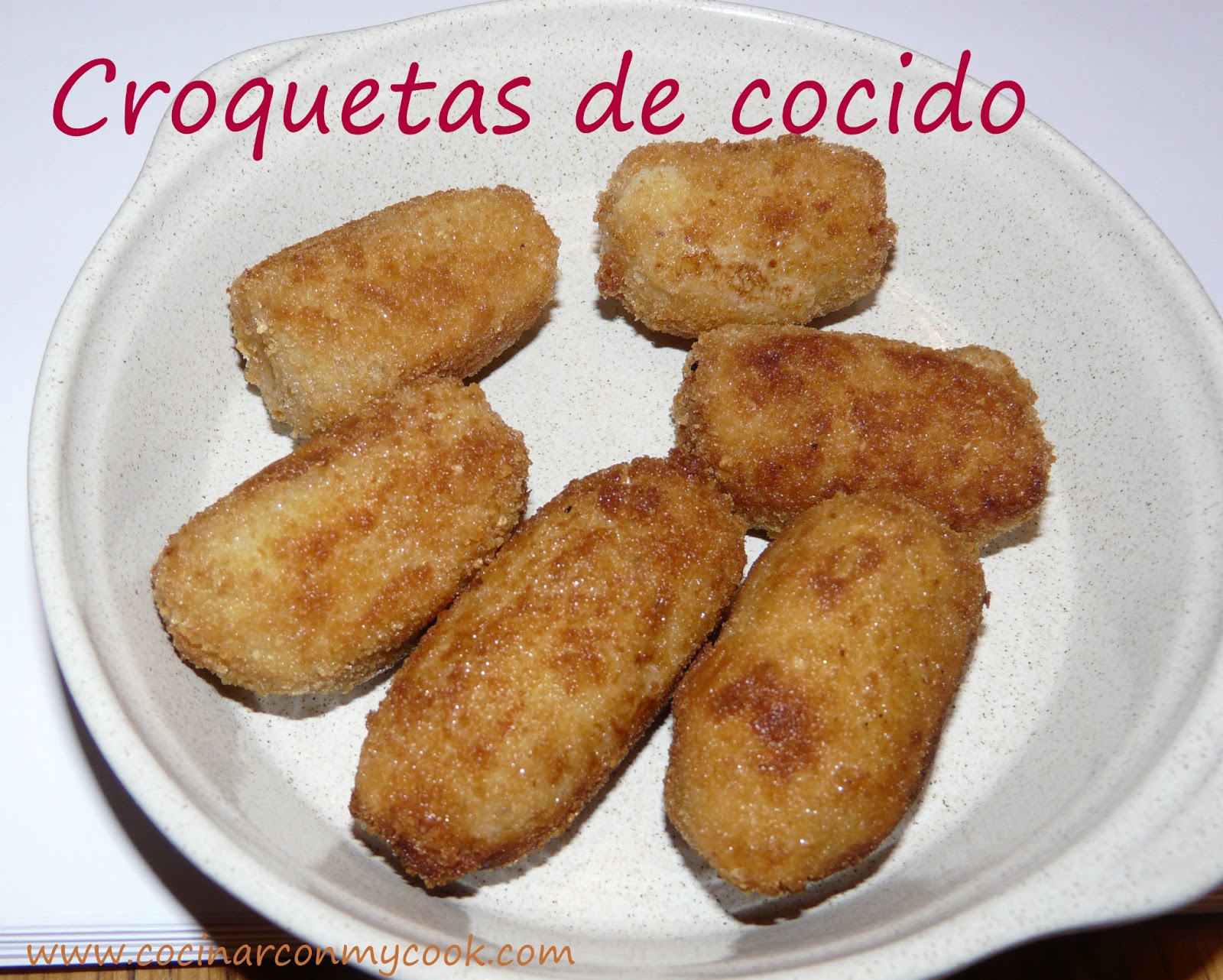 Cocinar con MyCook CROQUETAS DE CARNE DE COCIDO