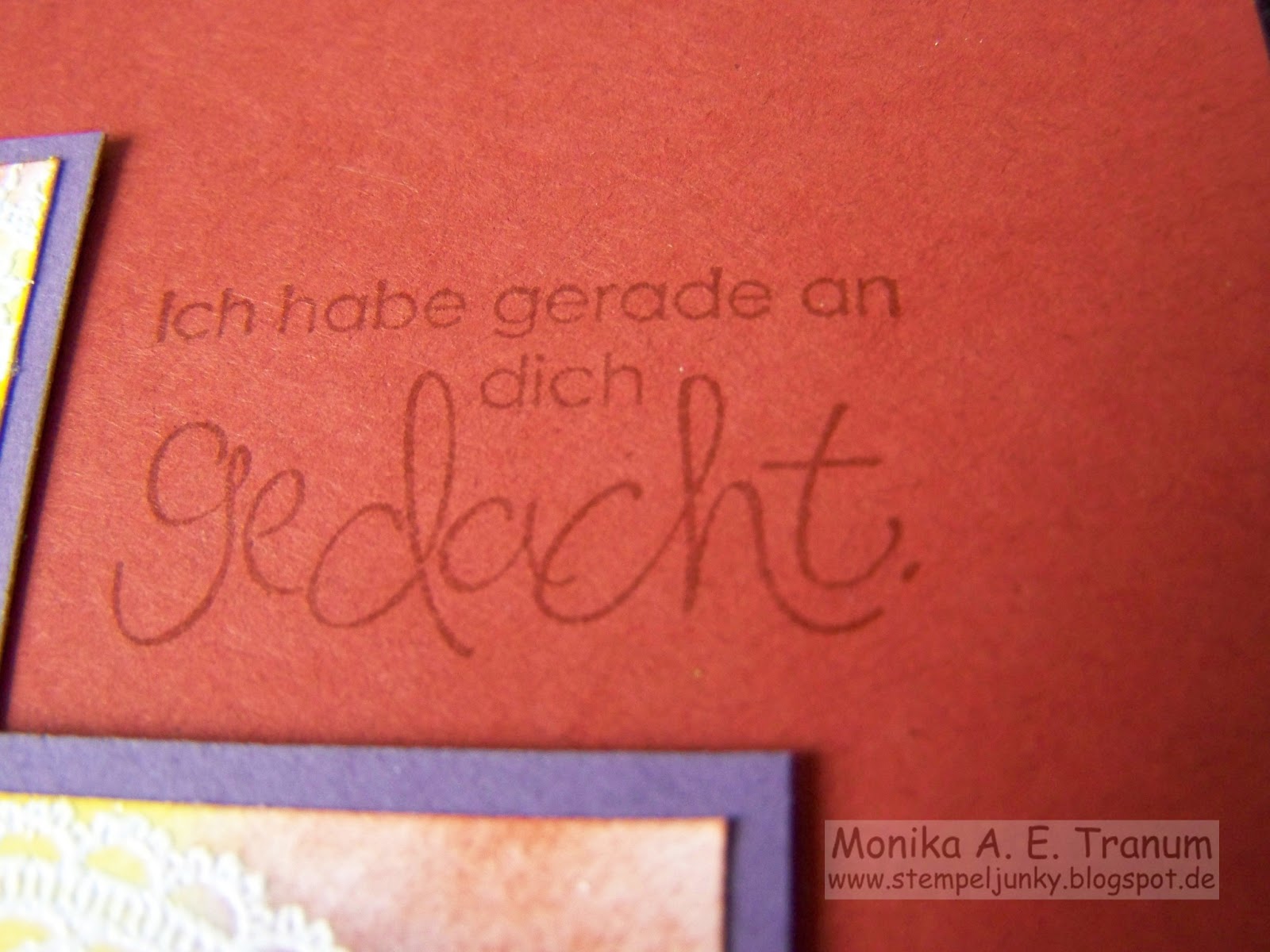 Stempeljunky Ich hab´ grad an dich gedacht...