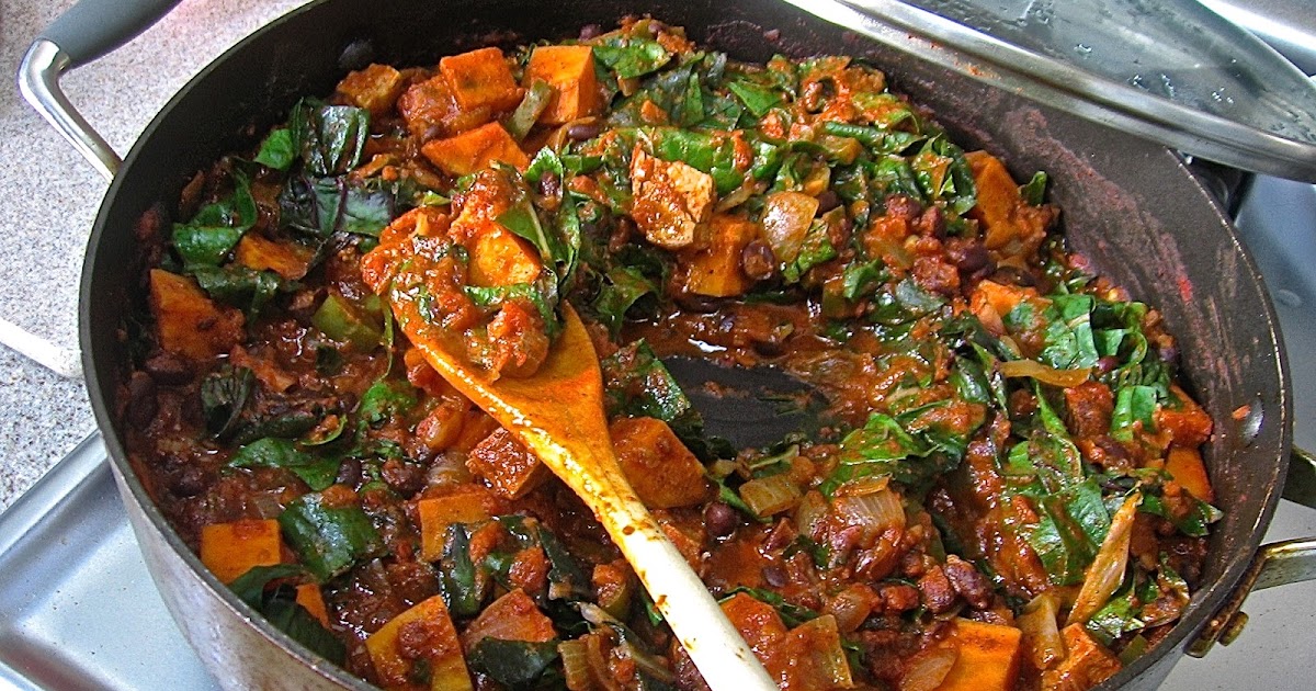 Thymetodine Sweet Potato, Pork and Kale Stew
