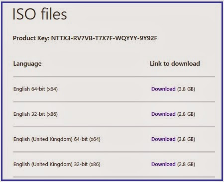 Download Windows windows 8 iso 64 bit with product key