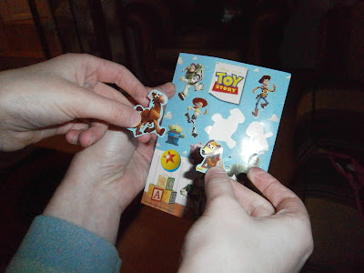 toy story stickers come free with jigsaw puzzle 