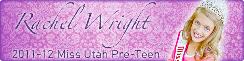 Rachel Wright 2011-12 Miss Utah Pre-Teen