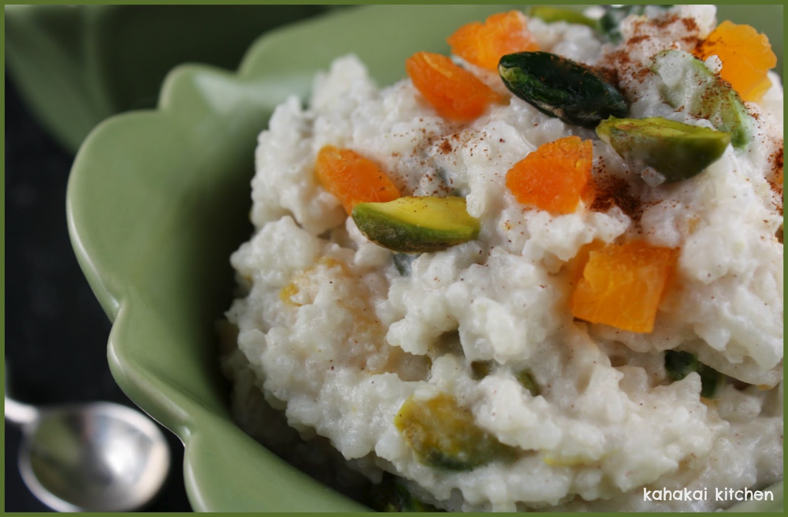 Kahakai Kitchen Indian Rice Pudding with Cardamom and Pistachios