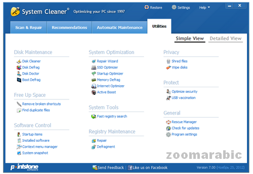 برنامج System Cleaner 7 لصيانه الحاسوب و تصحيح اخطائه برنامج System Cleaner 7 لصيانه الحاسوب و تصحيح اخطائه