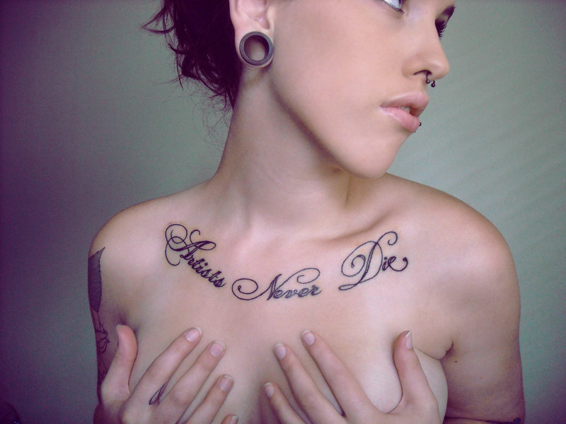Chest Tattoo For Women