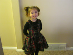 Tillie in her beloved Christmas Dress