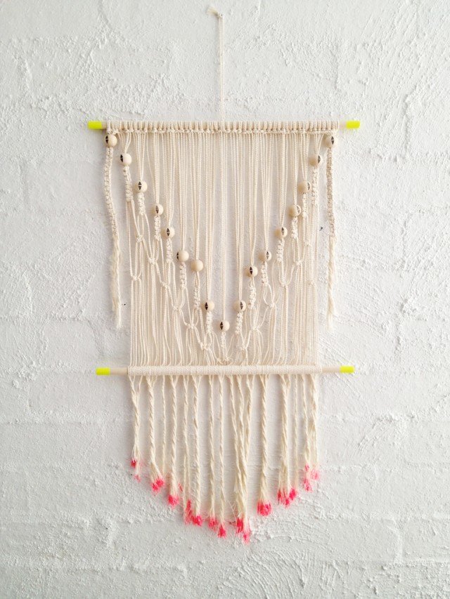 Macramé wall hangers