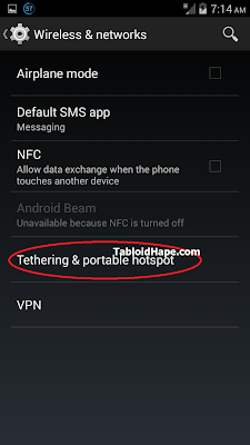 Cara Setting Handphone Android Menjadi Hotspot Wifi Tethering