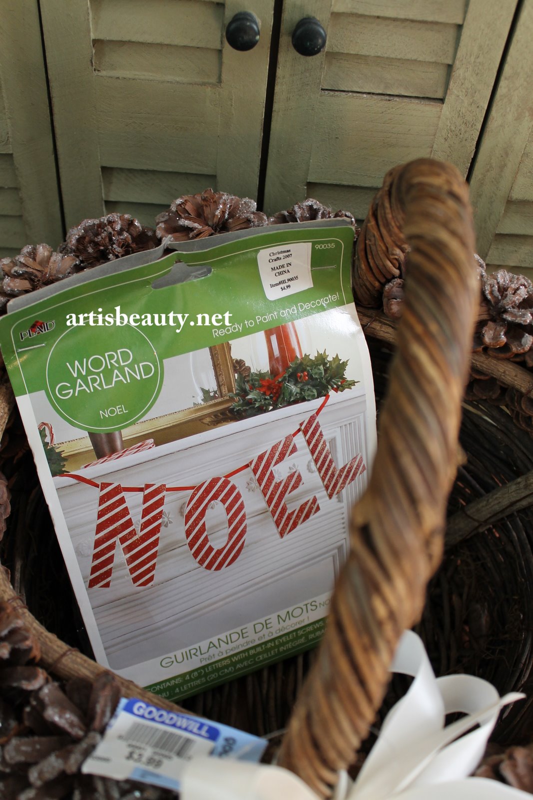 ART IS BEAUTY: "NOEL" Christmas Craft!!!