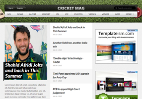 Cricket Mag Blogger Template