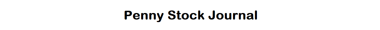 Penny Stock Journal