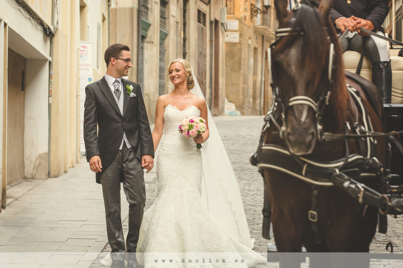 Carruaje de caballos Alicante para bodas