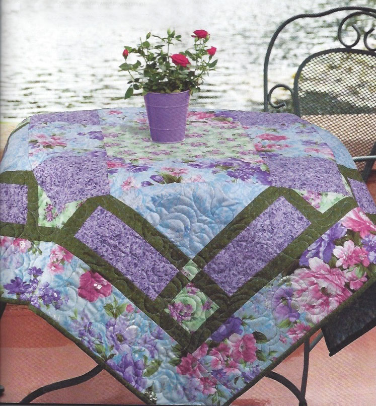 Inspired by Fabric Floral Trellis Topper