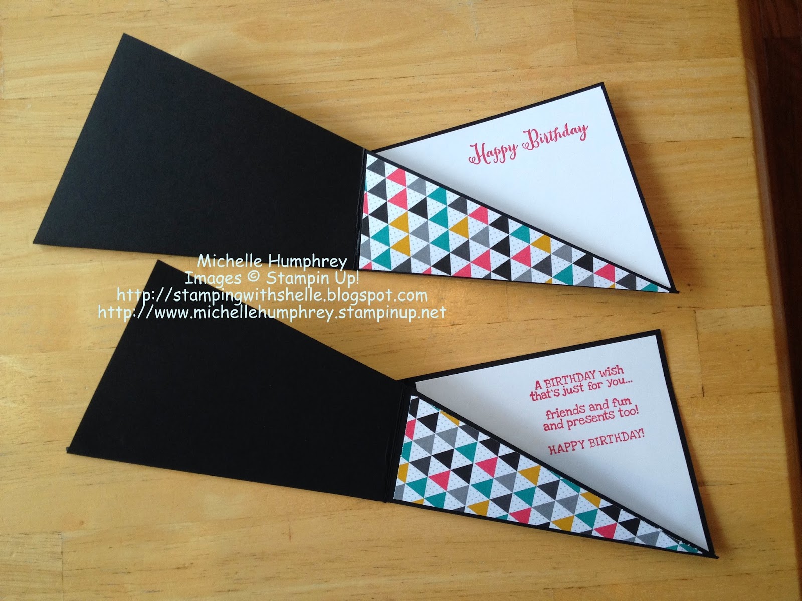 Stamping with Shelle Twist Fold Fun Card