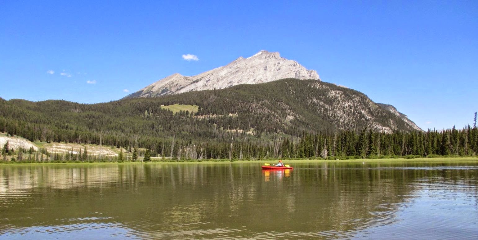 Canoeing Around Edmonton, Alberta, Canada Vermilion Lakes, Banff