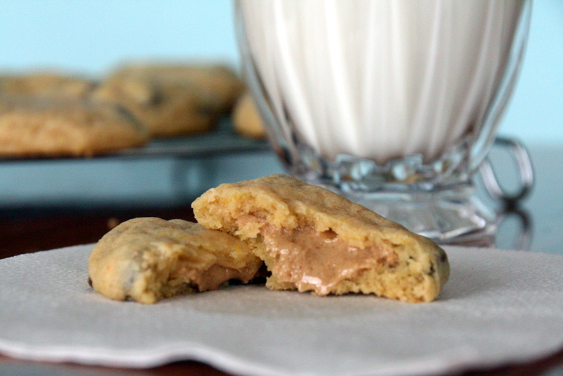 The Sweet {Tooth} Life Peanut Butter Stuffed Chocolate Chip Pudding