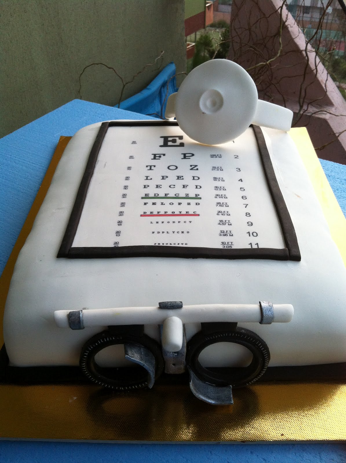 Spatula Demet In Spatulasi Istanbul Goz Hastanesi 11 Yil Kutlama Pastasi Goz Doktor Temali Pasta