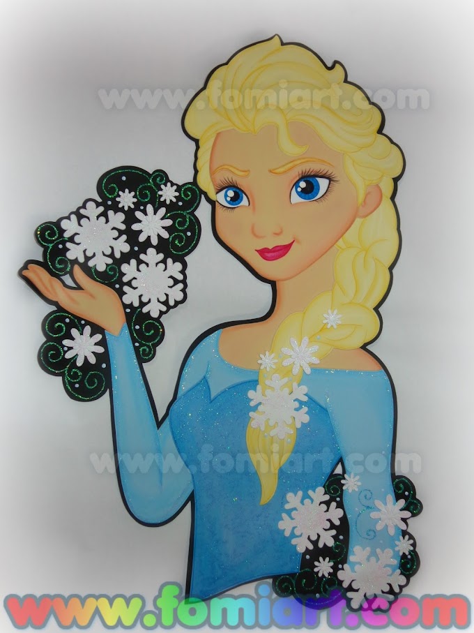 Elsa de Frozen, busto en foamy