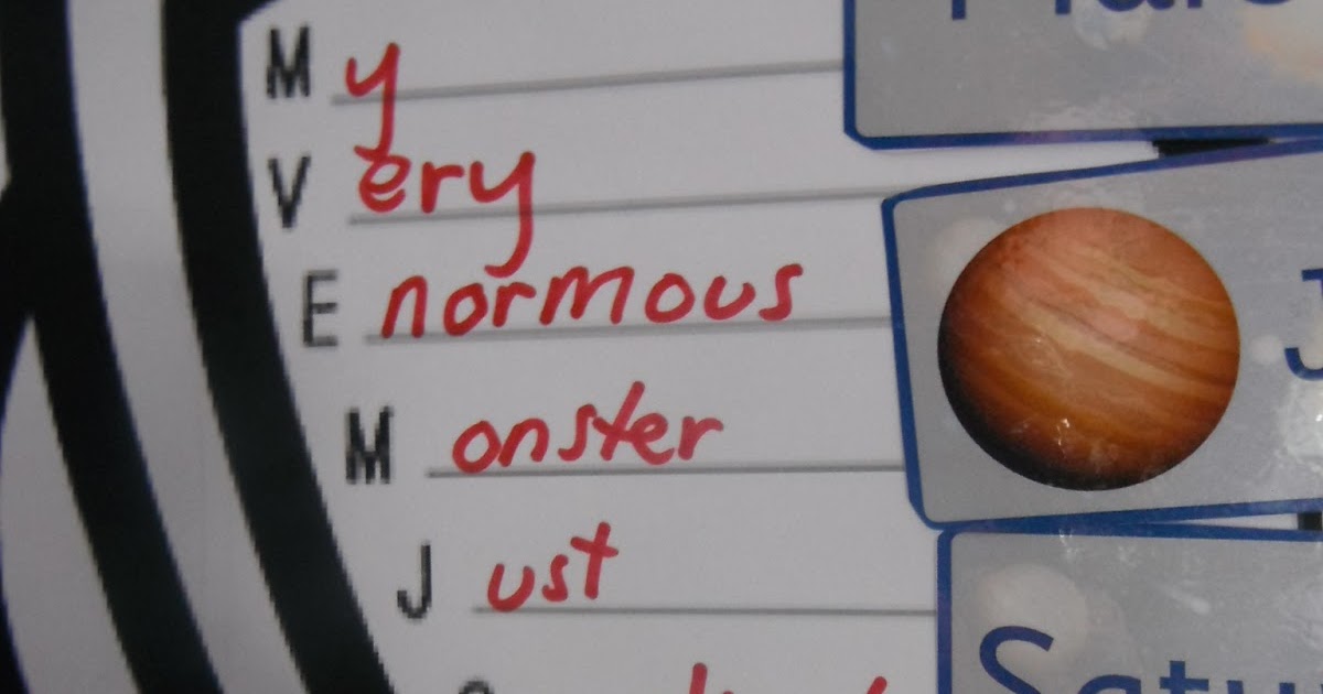 Room 12's blog 2013 Learning the order of the